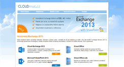 Desktop Screenshot of cloudmail.cz