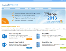 Tablet Screenshot of cloudmail.cz