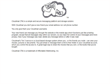 Tablet Screenshot of cloudmail.com